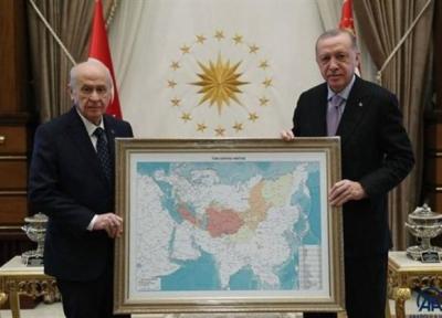 معماری ویلا: واکنش روسیه به نمایش نقشه دنیا ترک اردوغان و باغچلی