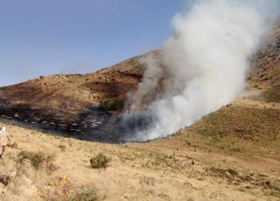 آتش سوزی گسترده در مراتع همدان